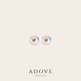 Merly Moonstone Barbell Earrings